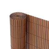 Ribelli® PVC privacyscherm - Zichtbrekend hek - Windbescherming voor balkons, kleur:bruine, lengte:4 meter, hoogte:80 cm