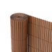 Ribelli® PVC privacyscherm - Zichtbrekend hek - Windbescherming voor balkons, kleur:bruine, lengte:4 meter, hoogte:80 cm