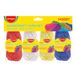 Keyroad Garenset, acryl, regenboogkleuren, 4 x 15 g, voor kleine en kinderen garenprojecten, kleur rood, wit, geel, blauw