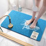 Asvin Badmat, zachte textuur, badmat, 61 x 40 cm, ftalaatvrij, antislip comfortabele badmatten met afvoer, PVC Loofah badmatten voor natte ruimtes, sneldrogend
