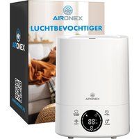 Aironex Luchtbevochtiger 6 Liter - Topfill - Aroma - Ultrasoon - 30 m² - Wit