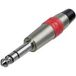 Rean AV NYS228C-2-CON Jackplug 6,35 mm Stekker, recht Aantal polen: 3 Stereo Zilver, Rood 1 stuk(s)
