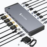 Siltcon® 17 in 1 Hybrid Docking Station