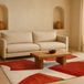 LOLA&MOI Tapis - 170 x 240 cm - Corner Bauxite - Poils courts - PET recyclé