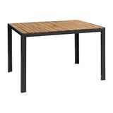 Bolero Rechthoekige Stalen En Acaciahouten Tafel 120x80cm DS153
