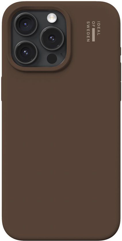 iDeal of Sweden Silicone Case met MagSafe voor de Apple iPhone 15 Pro Max - Mocha Mousse