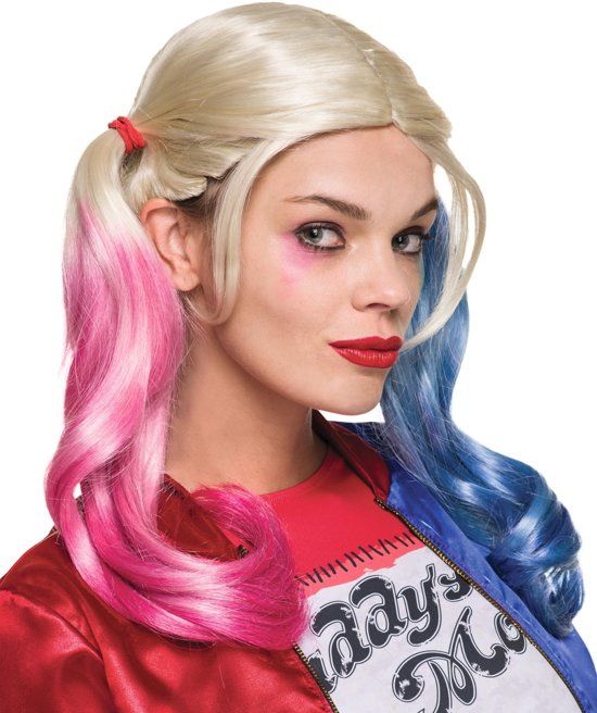 Suicide Squad Harley Quinn - Pruik voor volwassenen - Verkleedpruik