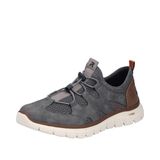 Rieker B6678 mocassinheren, grijs., 44 EU