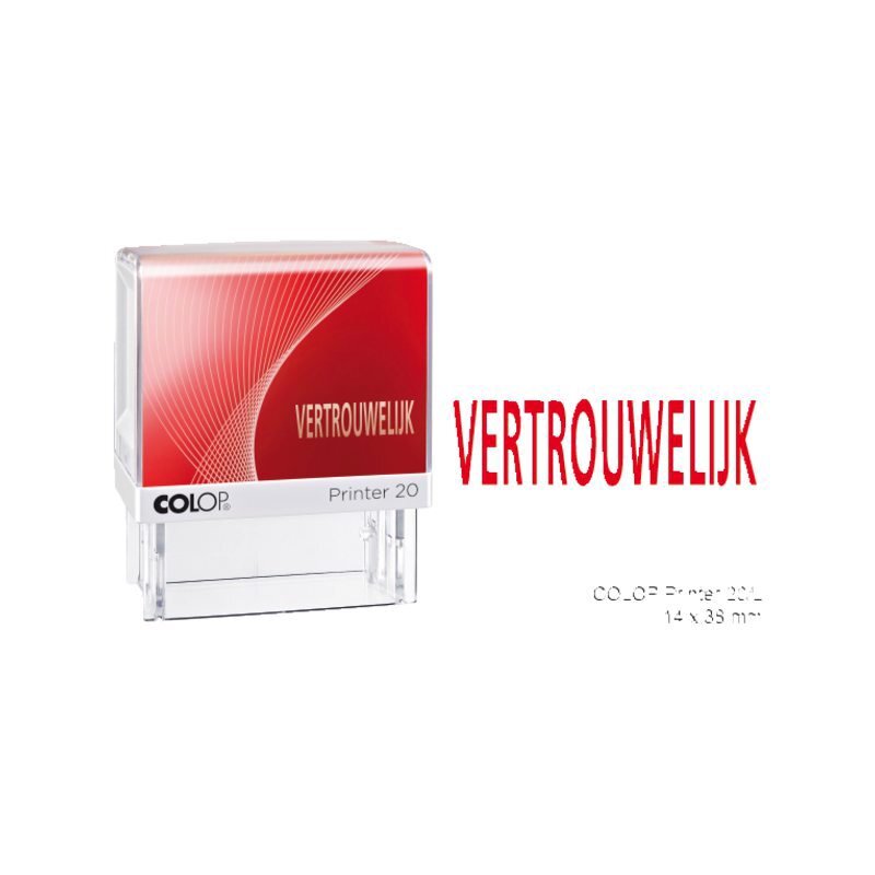 COLOP Woordstempel printer 20 vertrouwelijk rood