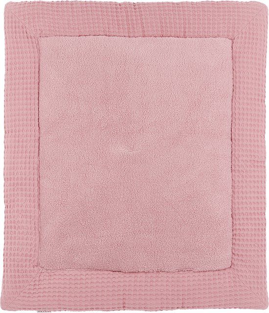 Meyco Baby Wafel Teddy Boxkleed - Old Pink - 80x100cm