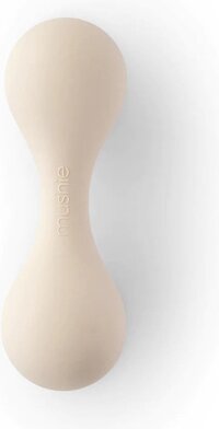 Mushie Rammelaar Sensory Rattle - Shifting Sand - Beige - 3+ maanden