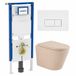 Geberit QeramiQ Dely Toiletset - 36.3x51.7cm - Inbouwreservoir - Rimless - Diepspoel - Softclose - Mat Wit