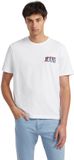 Guess T-shirt met logo, katoen, ronde hals, korte mouw, regular fit, maat S, zuiver wit
