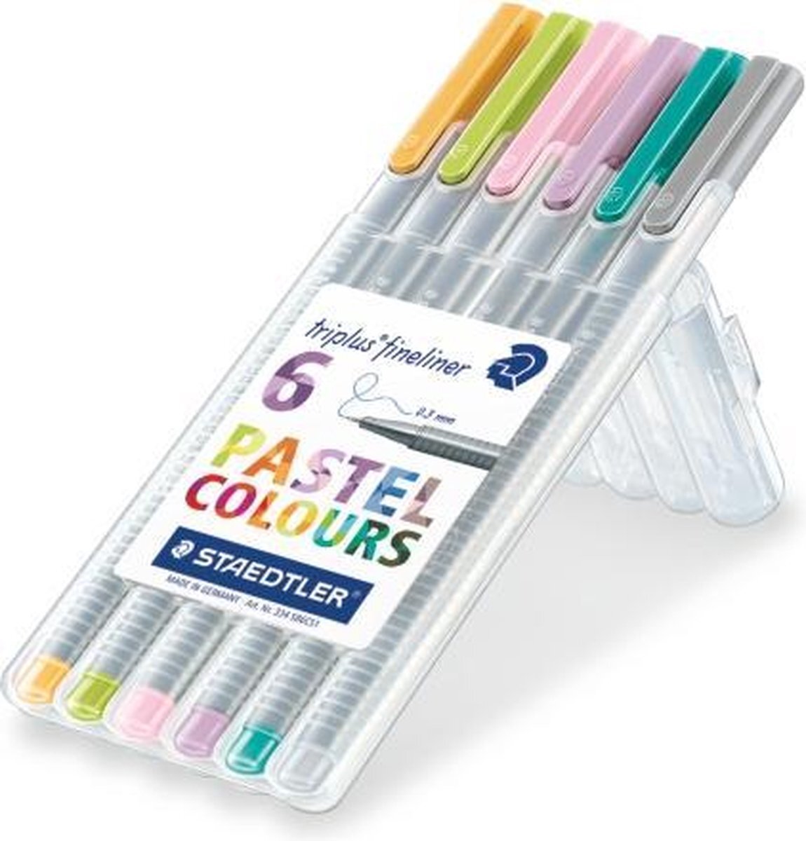 Staedtler triplus fineliner - Box 6 st pastel colours