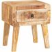 Table d'appoint marron 40 x 32 x 46 cm bois de manguier massif