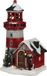 Luville Lighthouse op batterij PVC Silver 30 cm