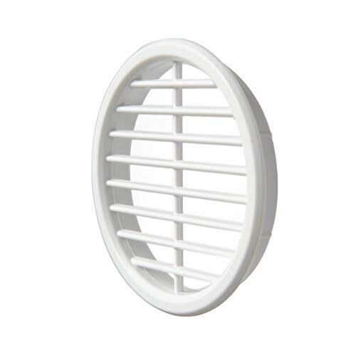 La Ventilazione De ventilatie T6B ronde ventilatierooster van kunststof, wit, diameter 68 mm