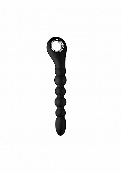 Master Series Dark Scepter 10x Vibrating Silicone Anal Beads