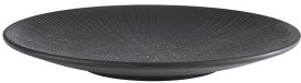 APS 85064 Bord NERO, Ø 26 cm, hoogte 3 cm, melamine, zwart