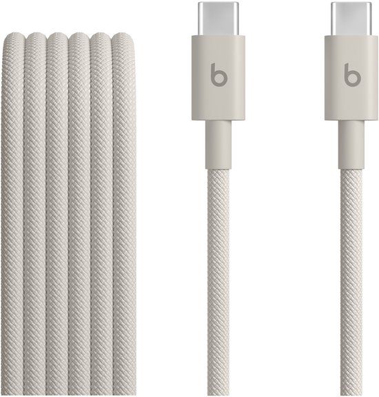 Beats Geweven USB-C naar USB-C kabel 60W - 1,5 meter - Surge Stone