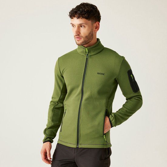 Regatta Jas Wandelen Heren Textuur Zipper Aldean Groen XXL