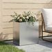 Maison Exclusive - Pot de plante de jardin, couleur argent, 50 x 30 x 40 cm, acier galvanisé