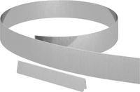 vidaXL Grasafscherming - 450 x 10 cm - Staal - Zilver