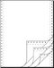 Eindeloos papier A4 hoog 12 inch x 240 mm 4-voudig zelfdoordringend 500 | 91400, lengteperforatie, meervoudige set met 52/53/53/52 g