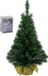 Shoppartners Bv Sapin artificiel - H75 cm - avec guirlande lumineuse - blanc clair - sapin artificiel - Sapins artificiels miniatures avec guirlande lumineuse