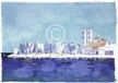 Ralf Westphal Impression d'art - Molfetta, Apulie 90x70cm