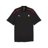 PUMA Scuderia Ferrari Premium CLOUDSPUN relaxte polo voor Heren, Zwart, Maat XS