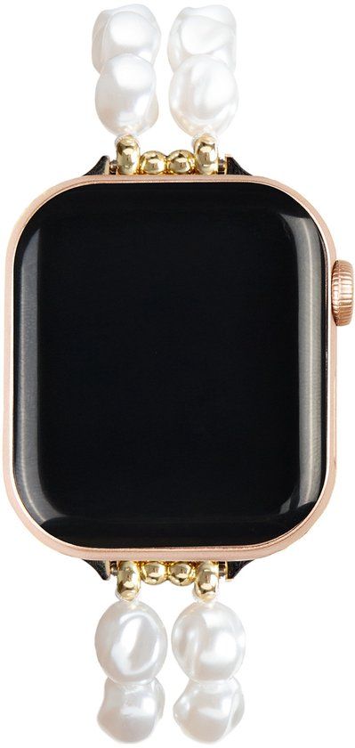 iDeal of Sweden Beaded Watch Band voor de Apple Watch | 38/40/41/42 mm - Classy White Pearl