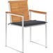 Maison Exclusive - Lot de 6 chaises de jardin en bois d'acacia massif avec coussins