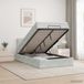 vidaXL Ottoman Bed with Mattress Light Grey 120 x 200 cm Velvet
