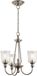 Kichler lustre LED | 3X E27 Max 60W | Dimmable | Classic Pewter