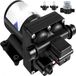Latios Pompe à eau auto-amorçante - Pompe à membrane 12V DC - Débit 11,3 L/min (3 GPM) - Courant 7,5–11,3 A - Corps en polypropylène - Avec crépine de filtre et kit d'installation - Pour eau