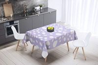 Bonamaison Tafelkleed, Anti-Mold, Sneldrogend, Waterdicht, 100% Polyester Tafellaken, Willekeurig patroon, 140 x 140 Cm - Ontworpen en Vervaardigd in Turkije