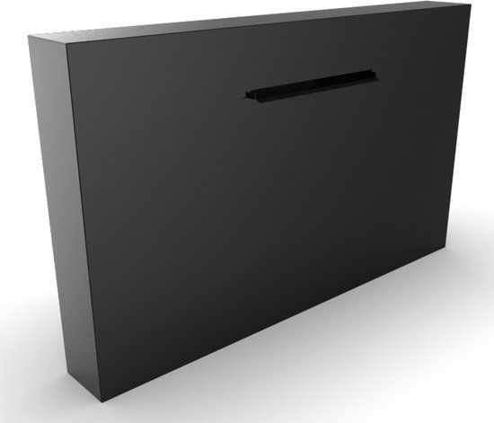 Geroba Cascadi Aluminium Watervalelement naast vijver 1000 x 250 x 1200 mm zwart