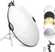 NEEWER Lichtreflector van 110 cm met klem en handgrepen, 5-in-1 inklapbare multi-disc fotografiereflector doorschijnend/zilver/goud/wit/zwart met 3/8" draad voor studio buitenverlichting, RF-110II