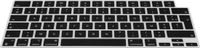 kwmobile Keyboard Cover Compatible with Apple Macbook Air 13.6 M3 2024 A3113 - AZERTY (France, Belgium) Layout Keyboard Cover Silicone Skin - Black