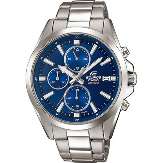 Casio EFV-560D-2AVUEF Herenhorloge - 42 mm - Zilverkleurig