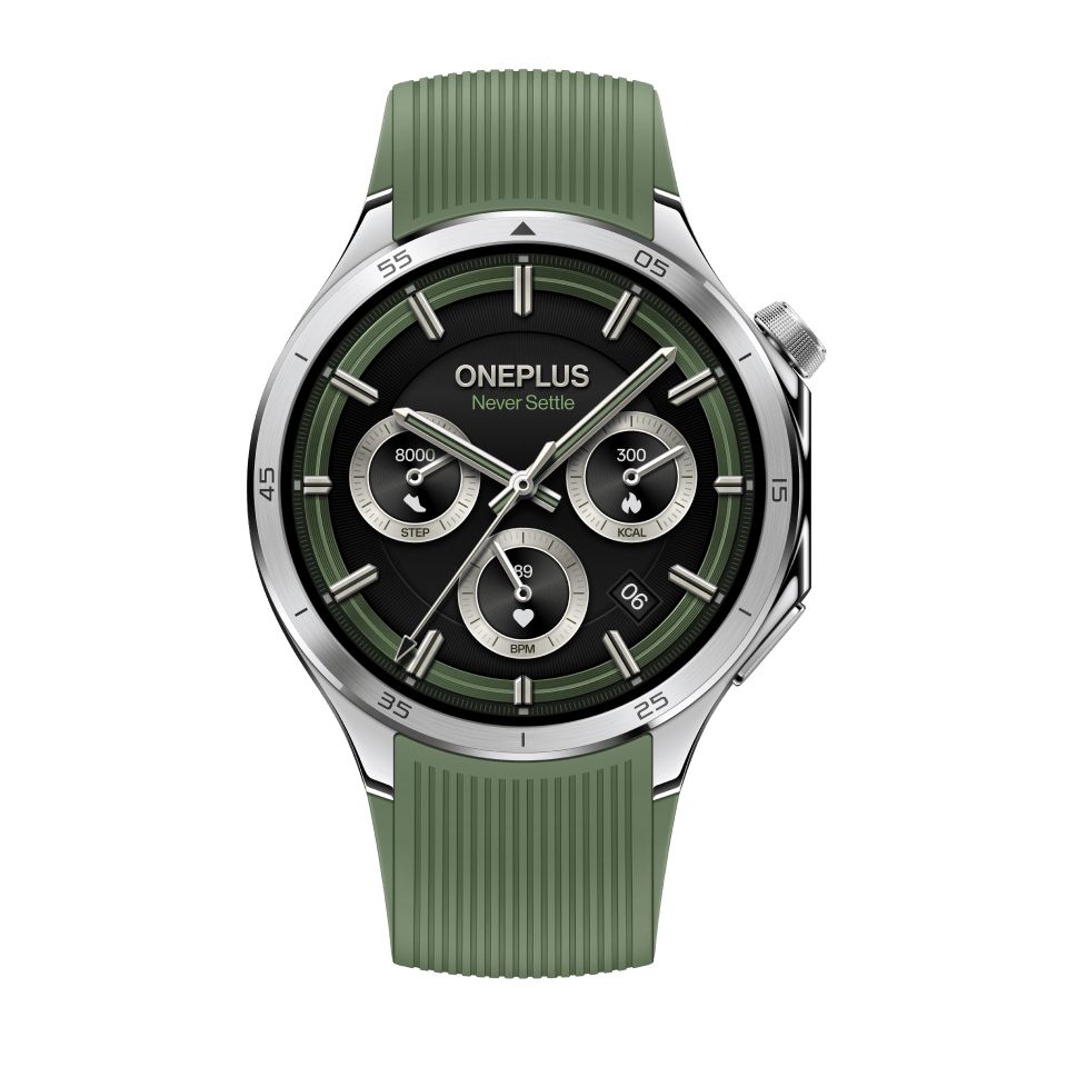OnePlus Watch 3 - Emerald Titanium - 47mm - Green Strap
