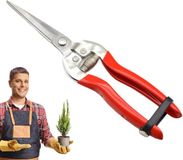 Merkloos Tuinschaar Roestvrij Staal - Planten Snoeischaar - Planten Vormgeven - Antislip Handgreep - 21.5 cm - Groen