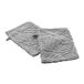 Douceur d'Intérieur Amazone 2 washandjes 15 x 21 cm, lichtgrijs, 100% katoen