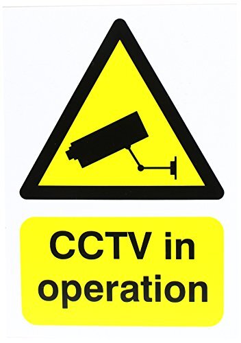 SIGNSLAB SIGNSLAB SR11221 GN00751R waarschuwingsbord "CCTV in bedrijf", A5, PVC