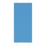 VidaXL Plissé rolgordijn 85x200 cm stofbreedte 84,4 cm polyester blauw