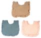 Bibs 3 Pièces - Bavoirs en mousseline douce - Respirant/Confortable - Design unisexe - Bavoir bave - Usage multifonctionnel - Bavoir