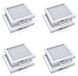 Filtre WTW pour Salda Smarty 2XP, classe G4, lot de 8, dimensions 185x168x25 mm