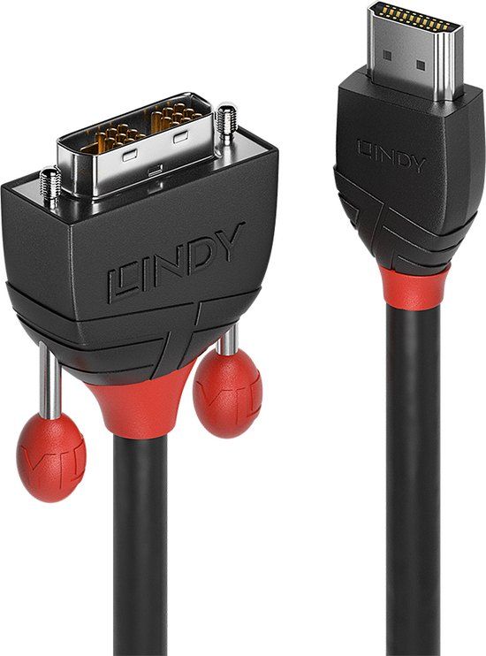 Lindy HDMI to DVI Adapter Cable - 1m - Black