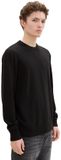 Tom Tailor Denim Basic gebreide trui van katoen - Maat M - Black